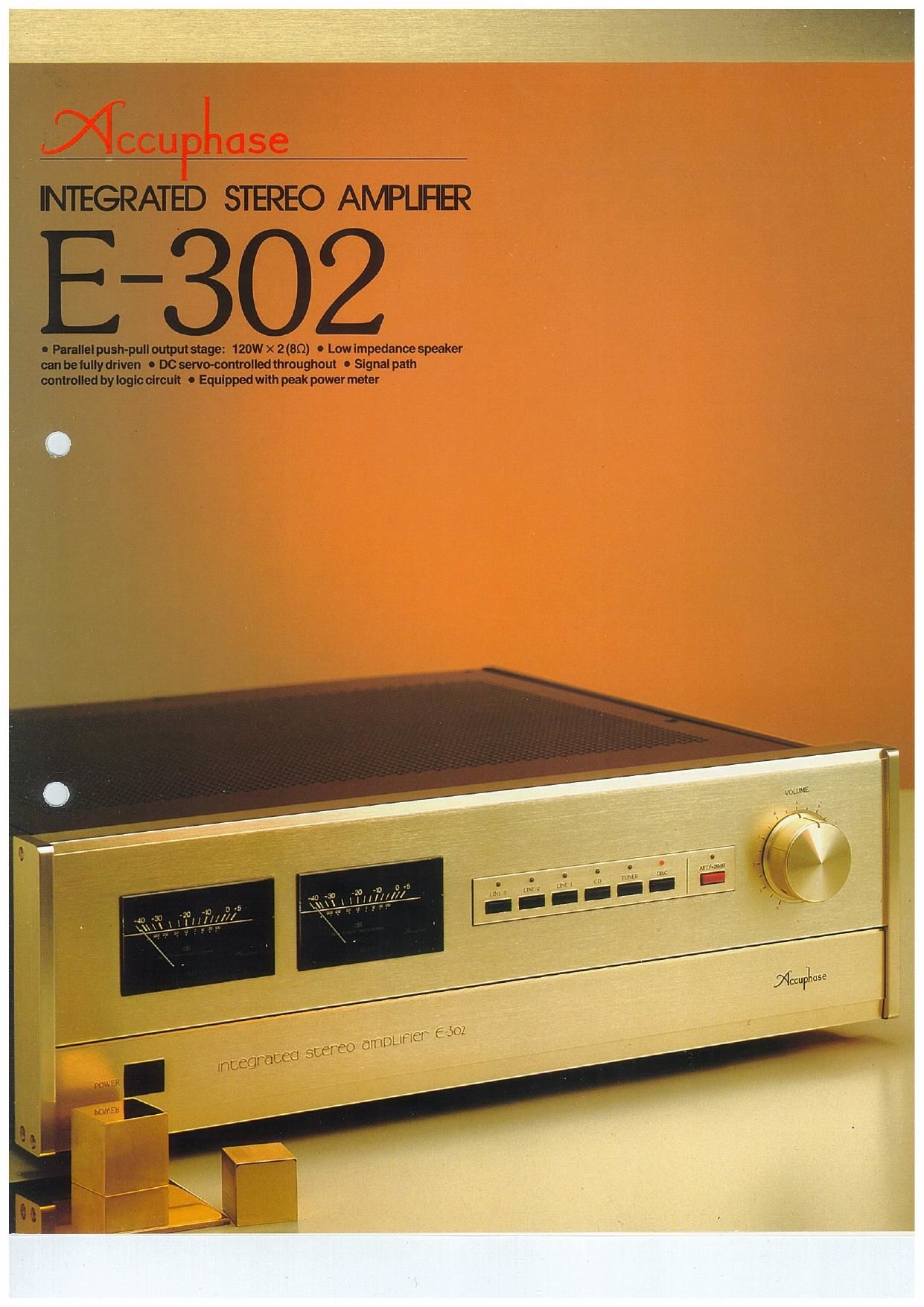 Accuphase E 302 Brochure