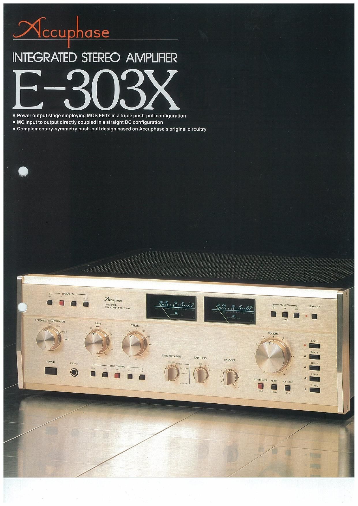 Accuphase E 303 X Brochure