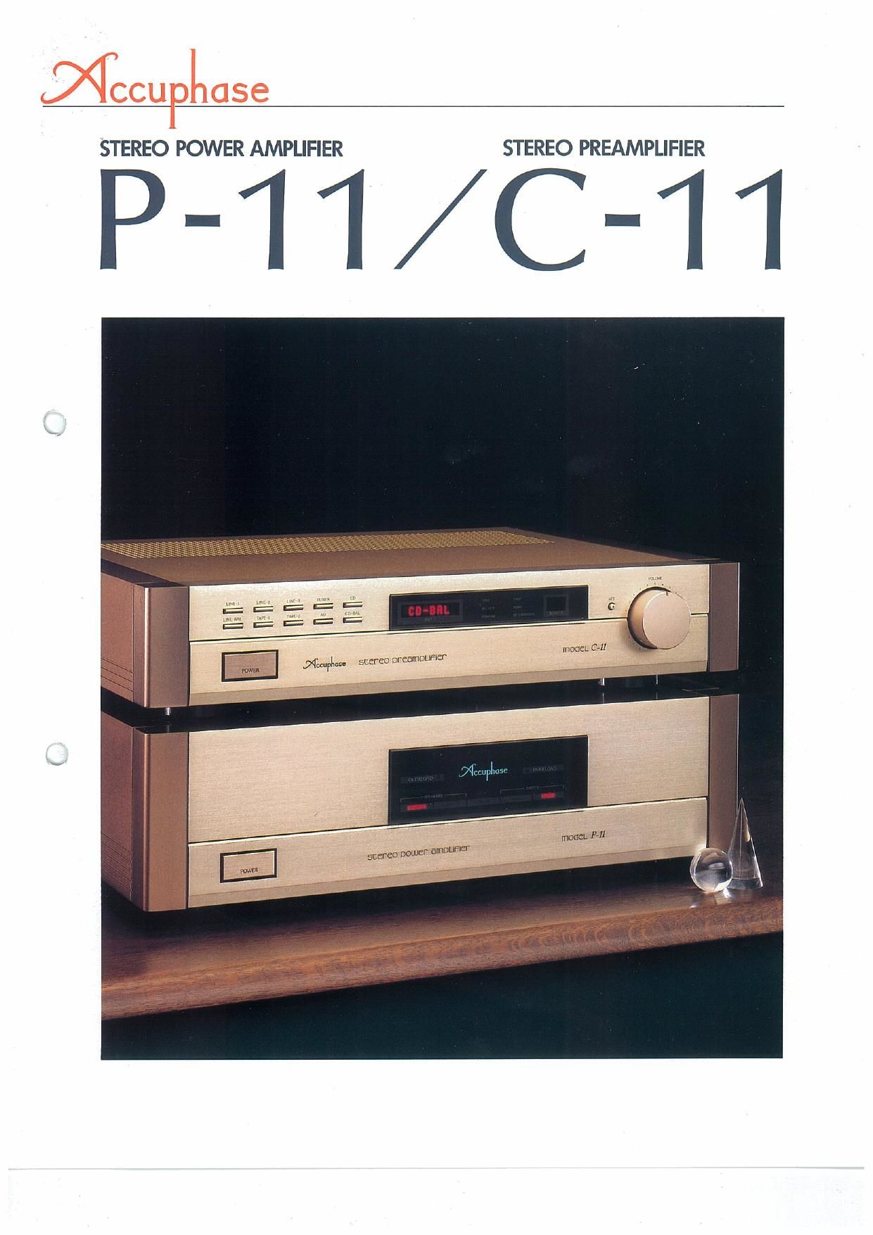 Accuphase M 11 Brochure