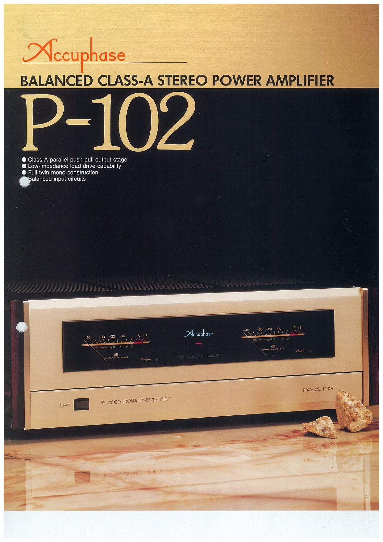 Accuphase P 102 Brochure