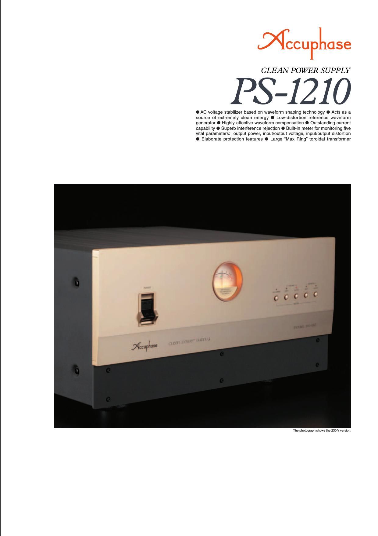 Accuphase PS 1210 Brochure