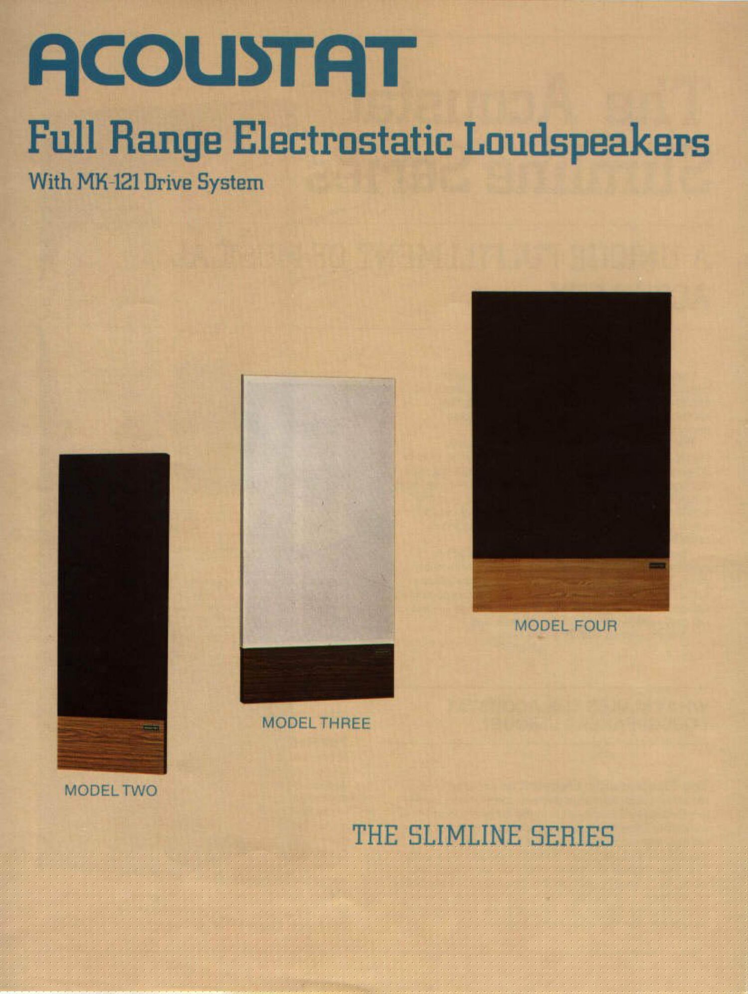 Acoustat Model 2 Brochure