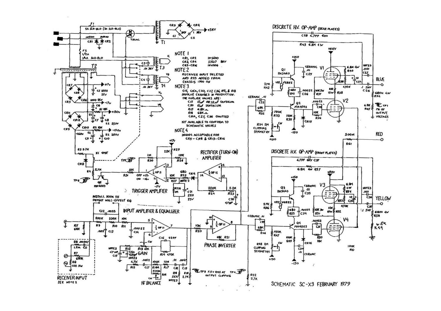 Acoustat X Schematic