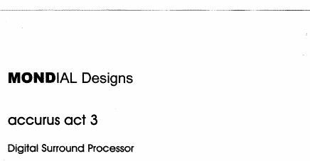 acurus act 3 schematic