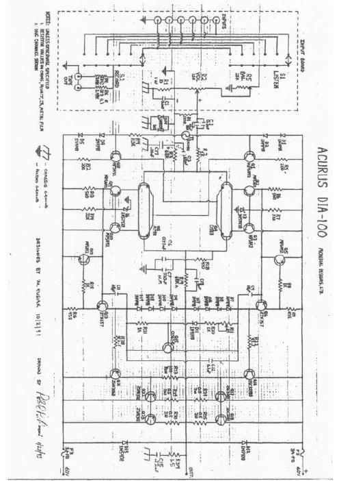 acurus dia 100 schematic