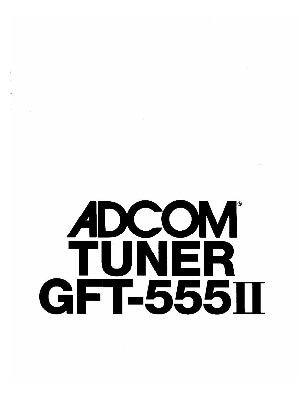 adcom gft 555 mk2 service manual