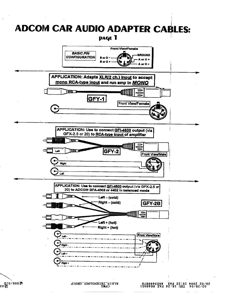 adcom gfy 1 2 3 4 5 schematic