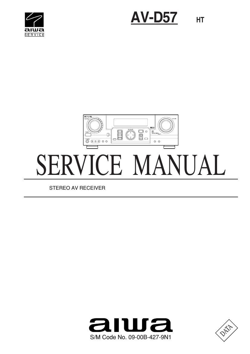 Aiwa AV D57 Service Manual