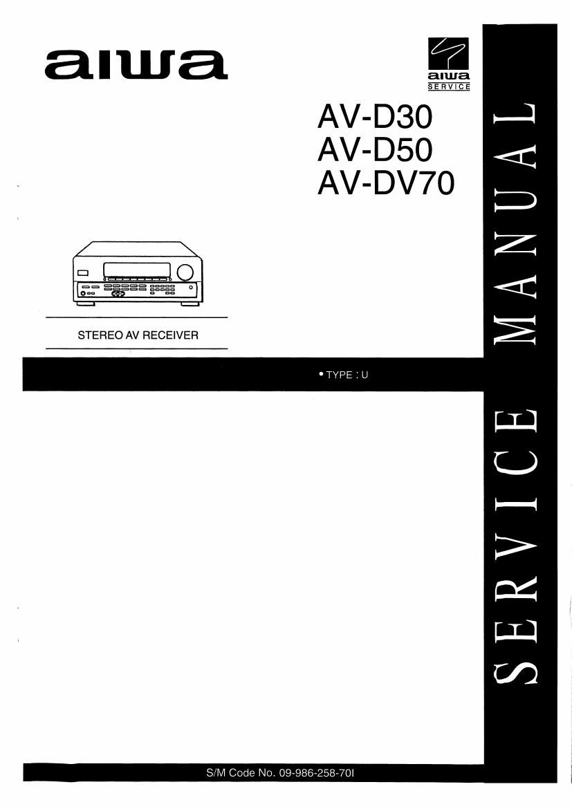 Aiwa AV DV70 Service Manual