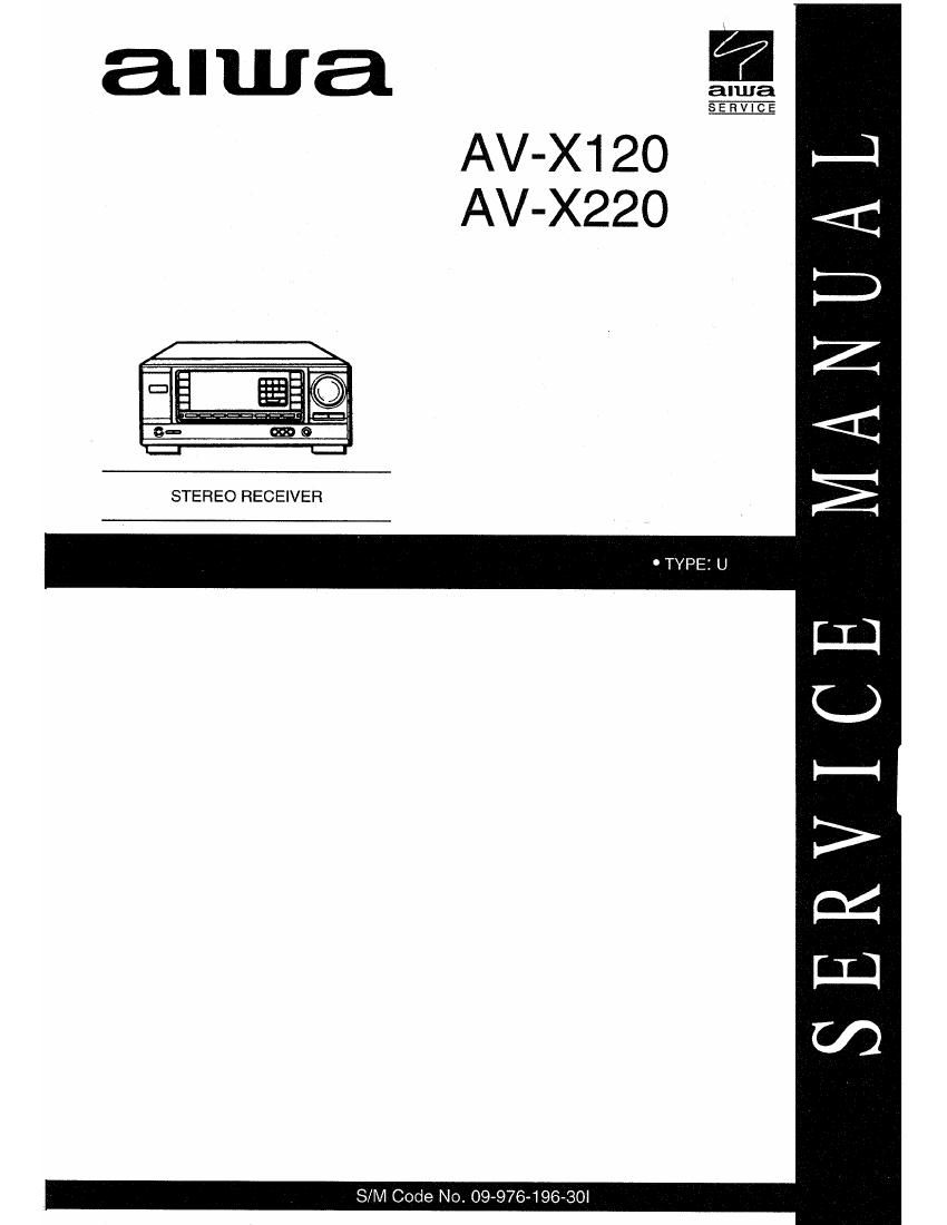Aiwa AV X120 Service Manual
