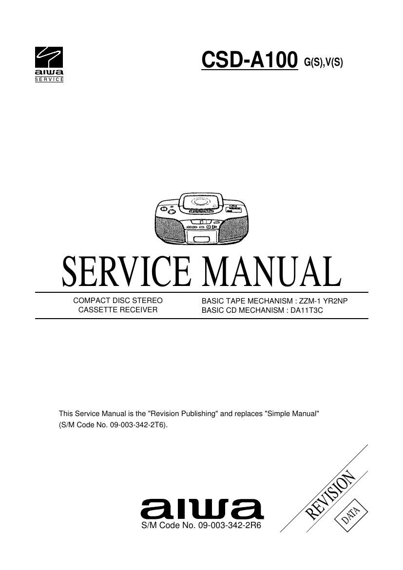Aiwa CS DA100 Service Manual 2