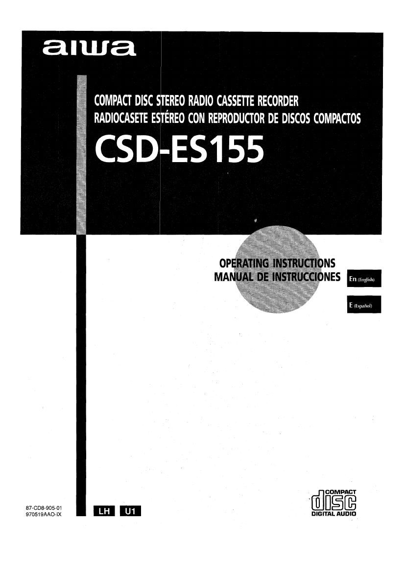 Aiwa CS DES155 Owners Manual