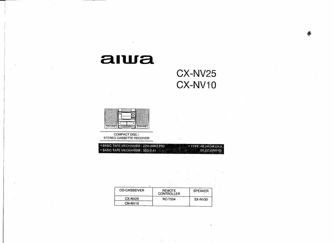 AIWA CX NV10 NV25