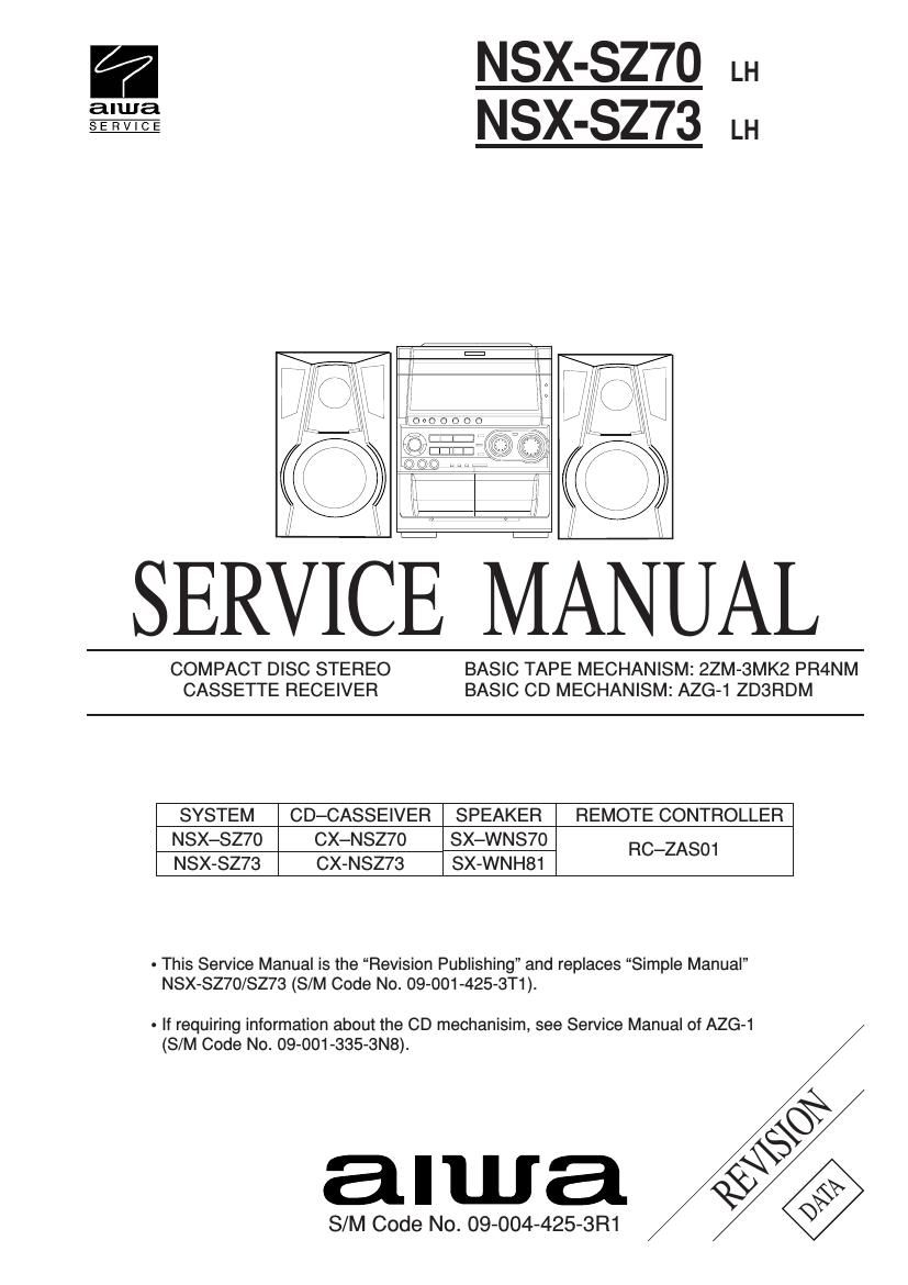 aiwa cx nsz70lh