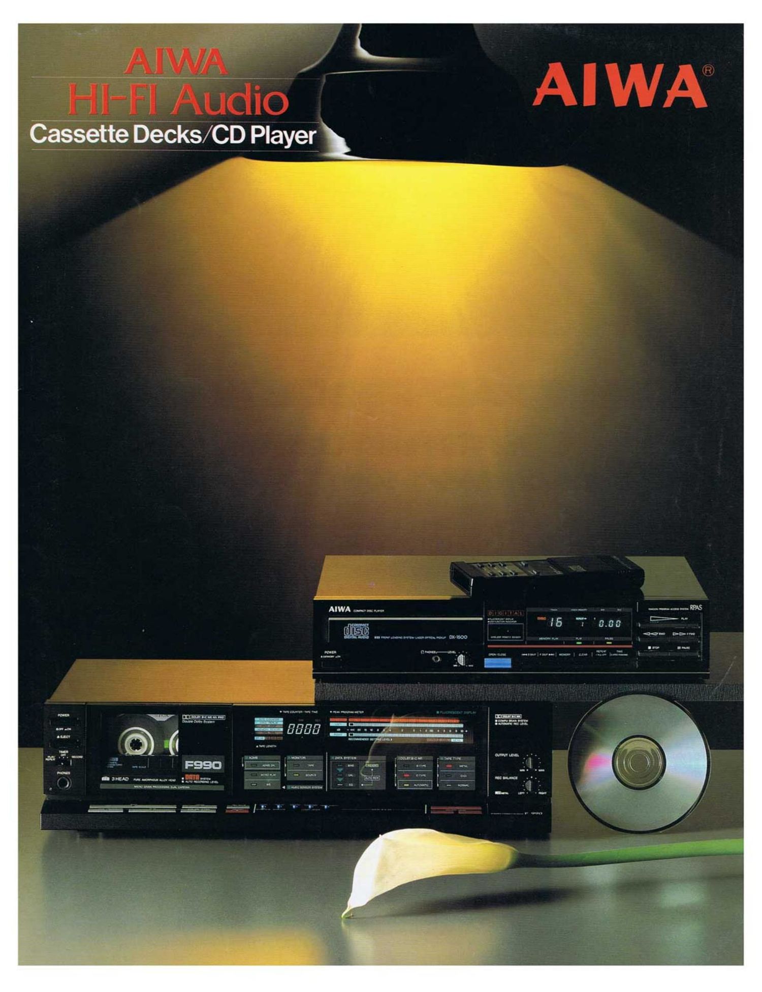 AIWA Portable Cassettes-Brochure Catalogue Catalog Katalog 1985-English 