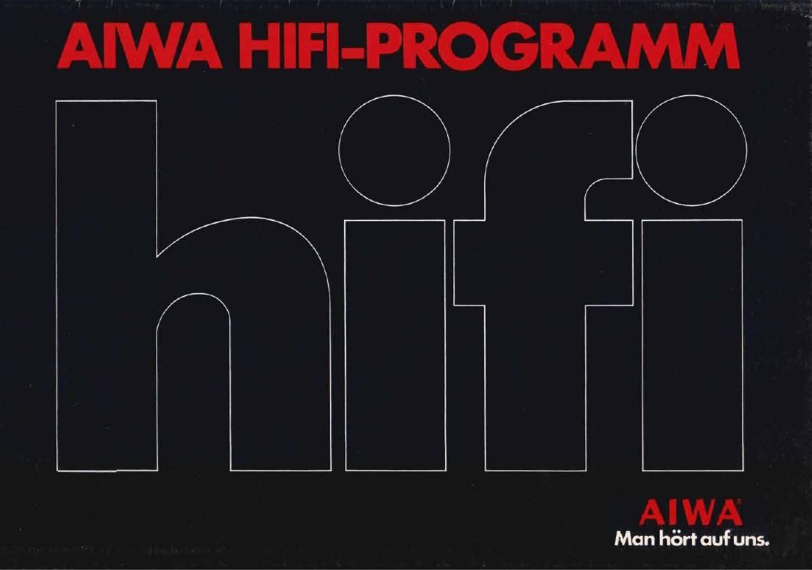 Aiwa Hifi Programm Catalog 1979