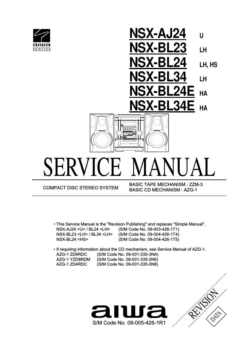 Aiwa NS XBL24 Service Manual