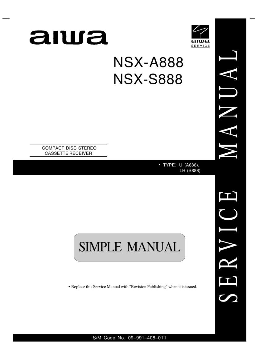 Aiwa NS XS888 Service Manual