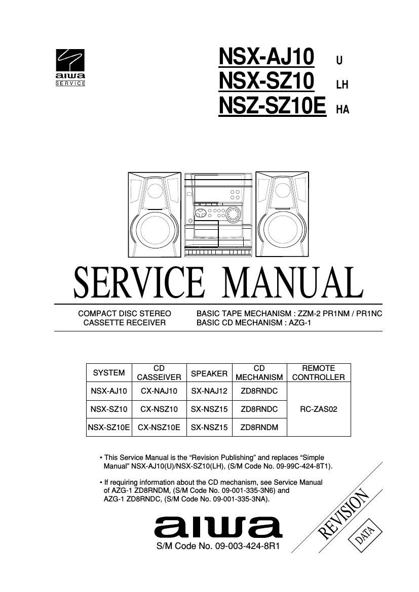 Aiwa NS XSZ10 Service Manual
