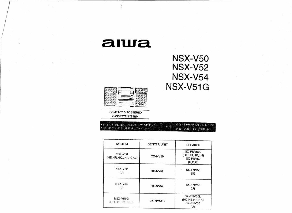 AIWA NSX V50