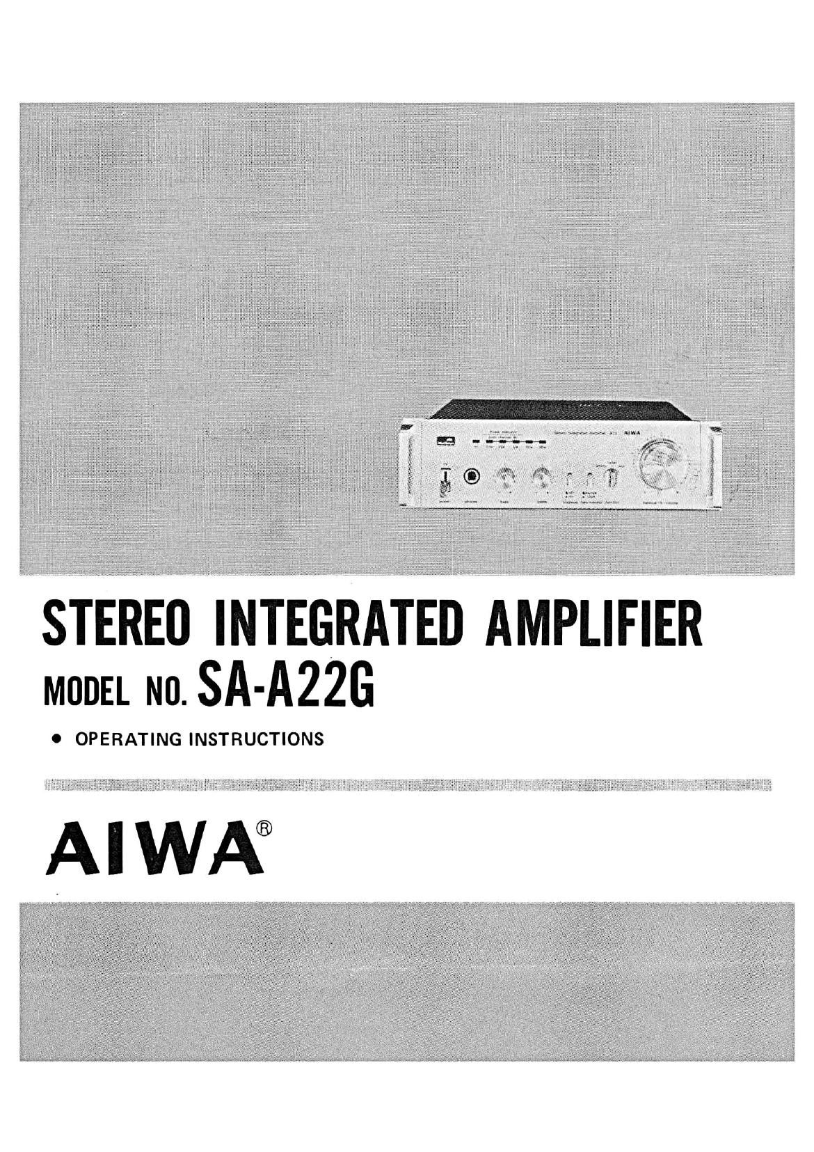Aiwa SA A22G Owners Manual
