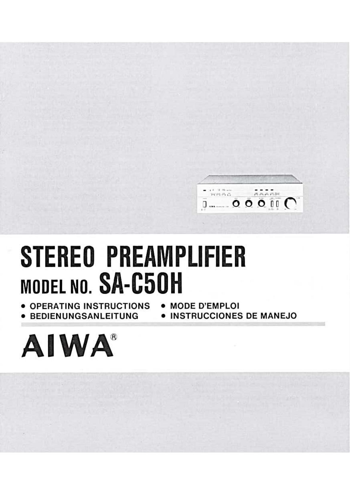 Aiwa SA C50H Owners Manual