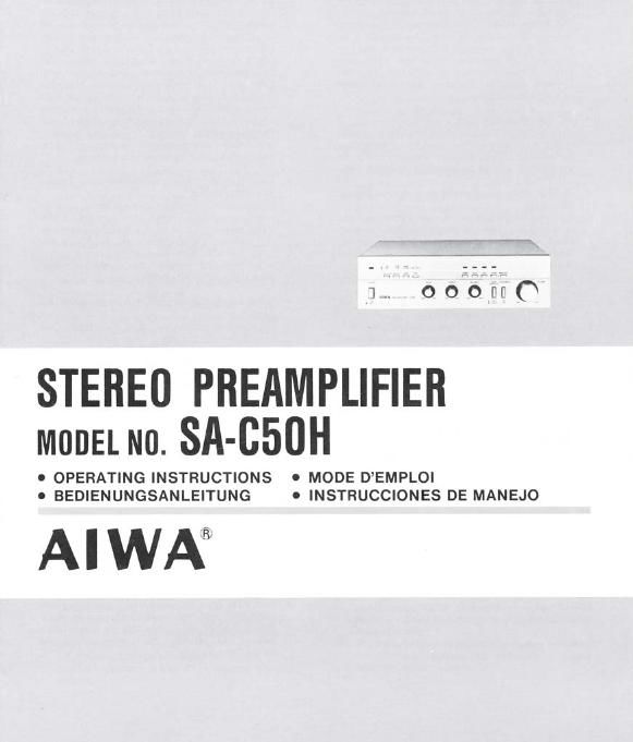 Aiwa SA C50H Service Manual