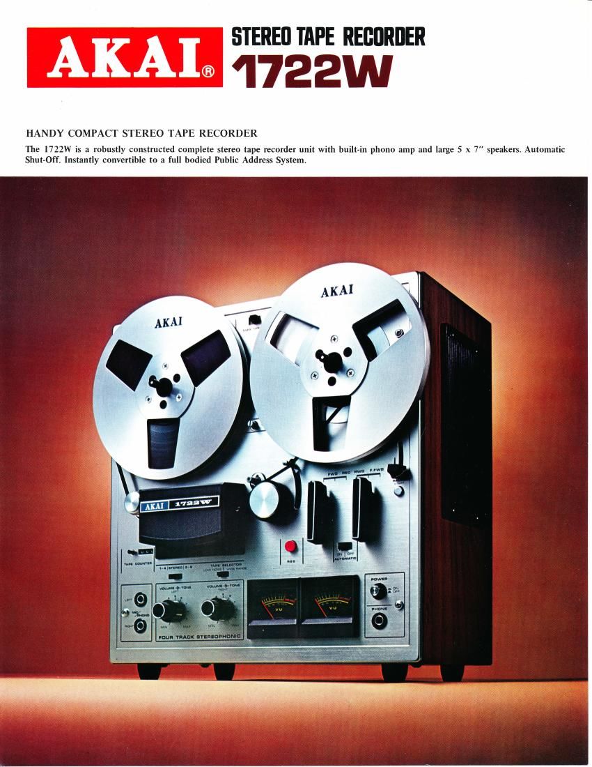 Akai 1722 W Brochure