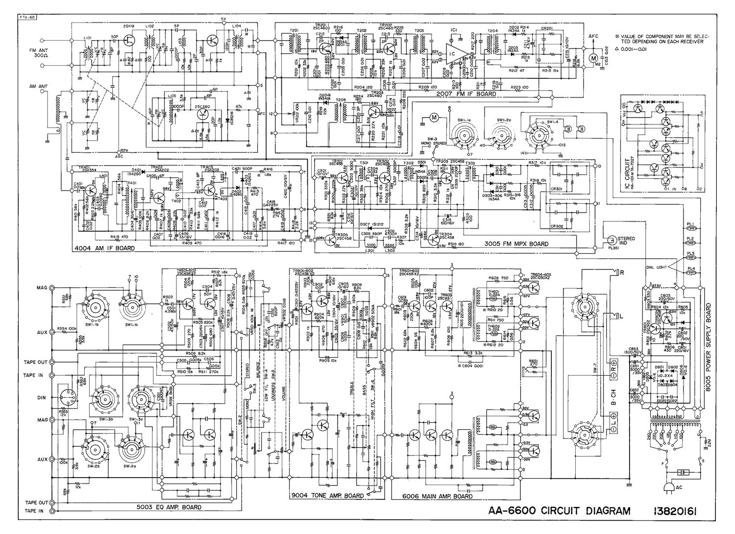 Akai AA 6600 Schematic