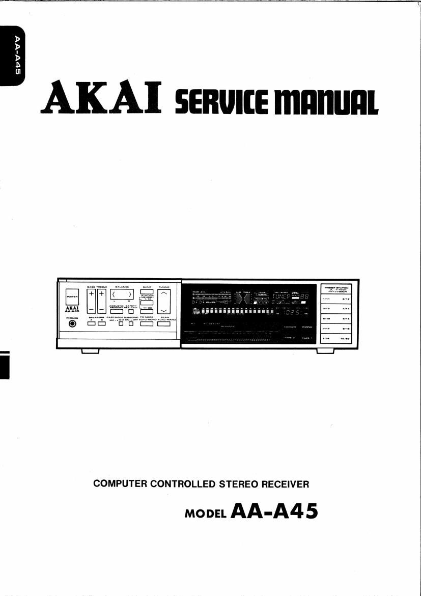 Akai AAA 45 Service Manual