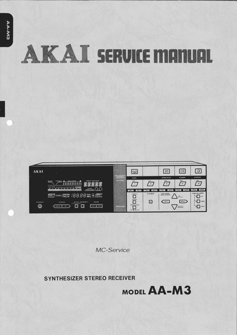 Akai AAM 3 Service Manual