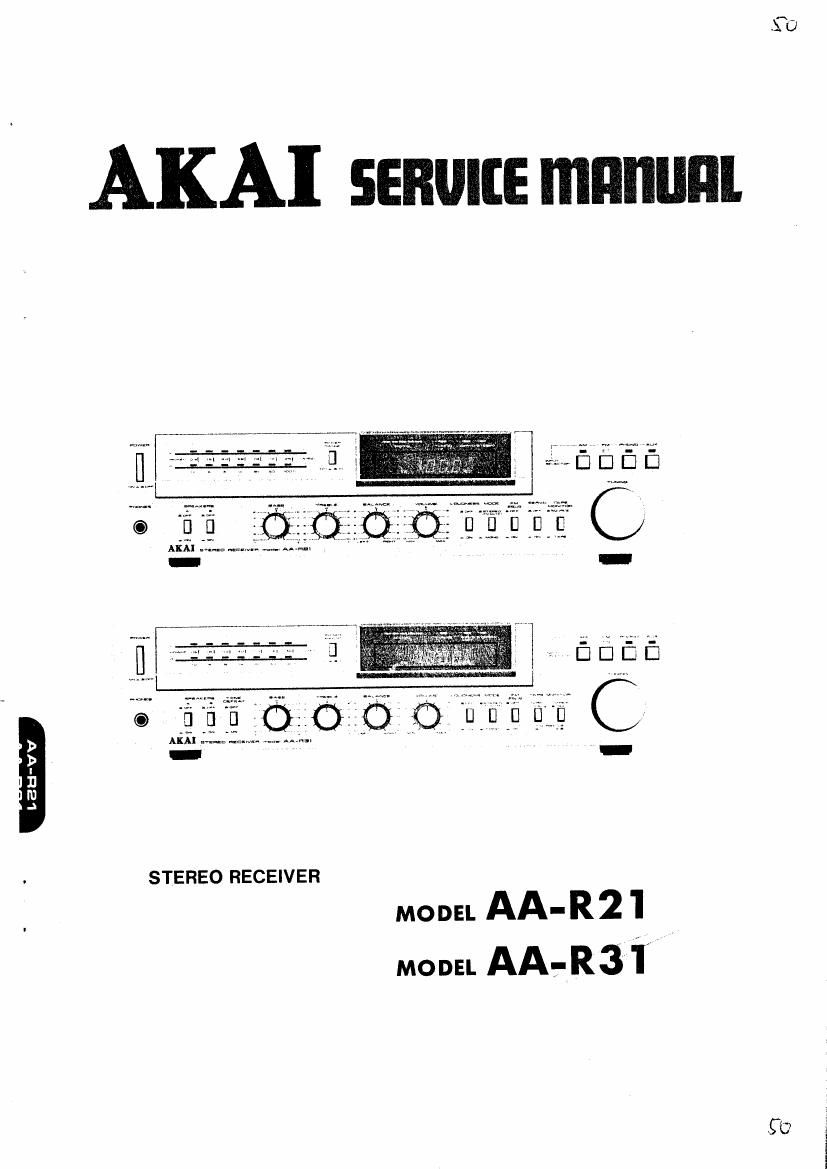 Akai AAR 21 AAR 31 Service Manual