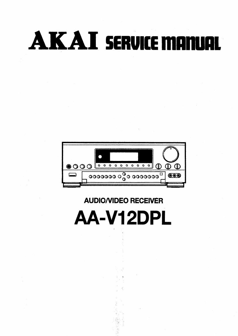 Akai AAV 12 DPL Service Manual