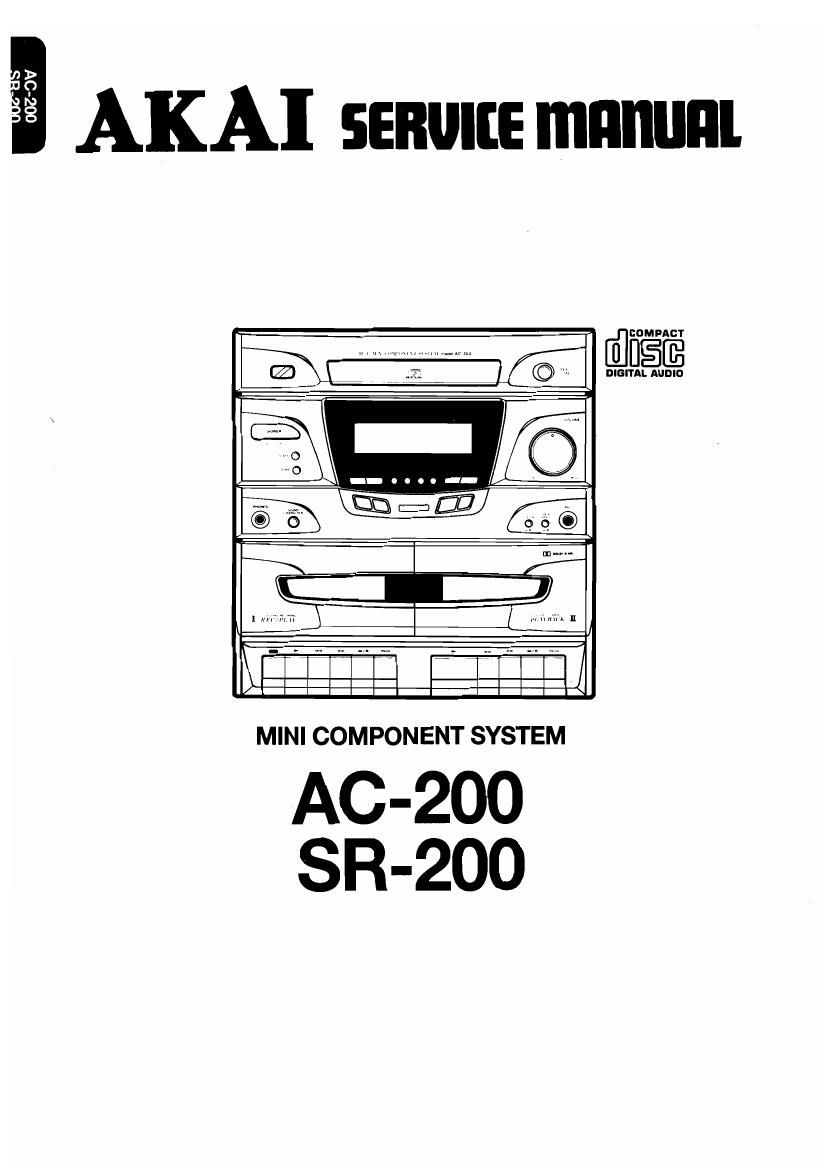Akai AC 200 Service Manual