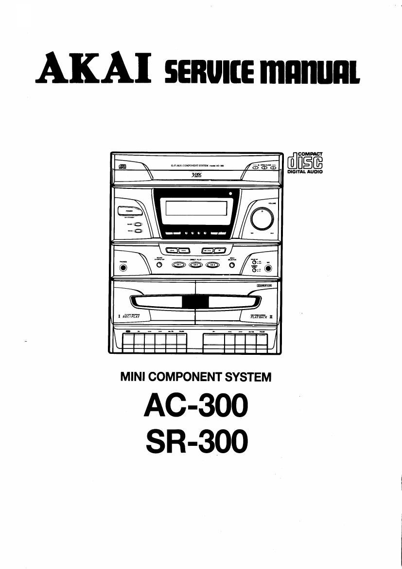 Akai AC 300 Service Manual