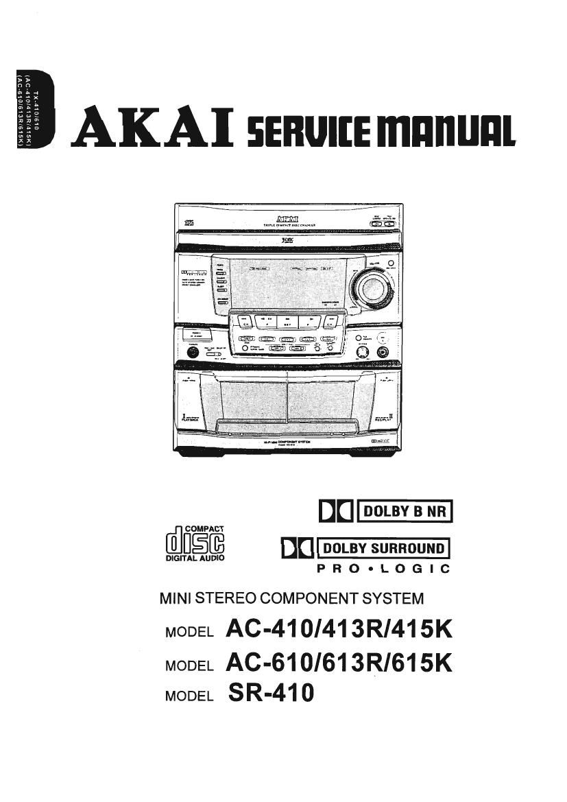 Akai AC 413 R Service Manual