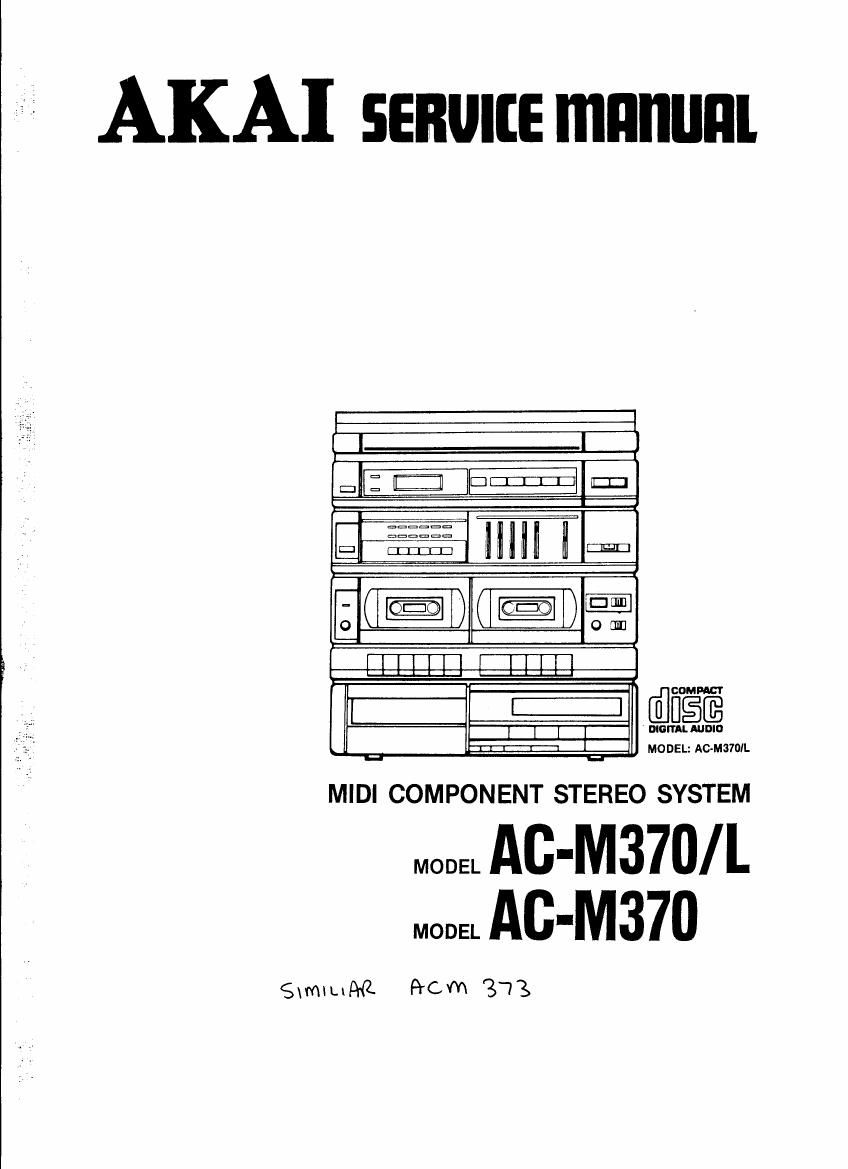 Akai ACM 370 L Service Manual