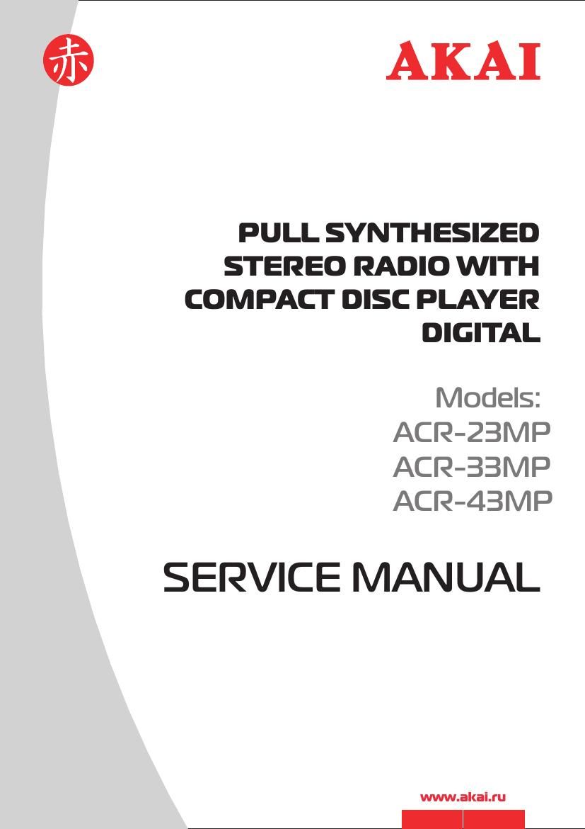 Akai ACR 23 MP Service Manual