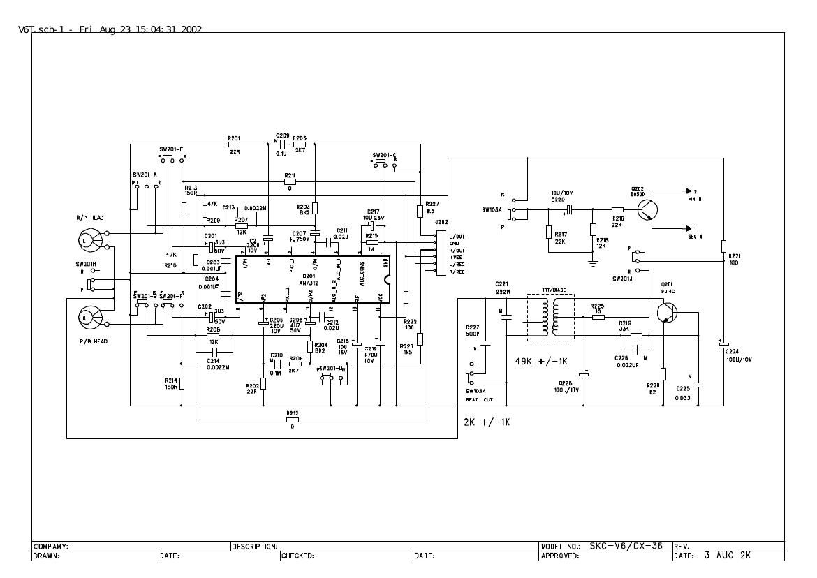 Akai AJC 3250 Schematic