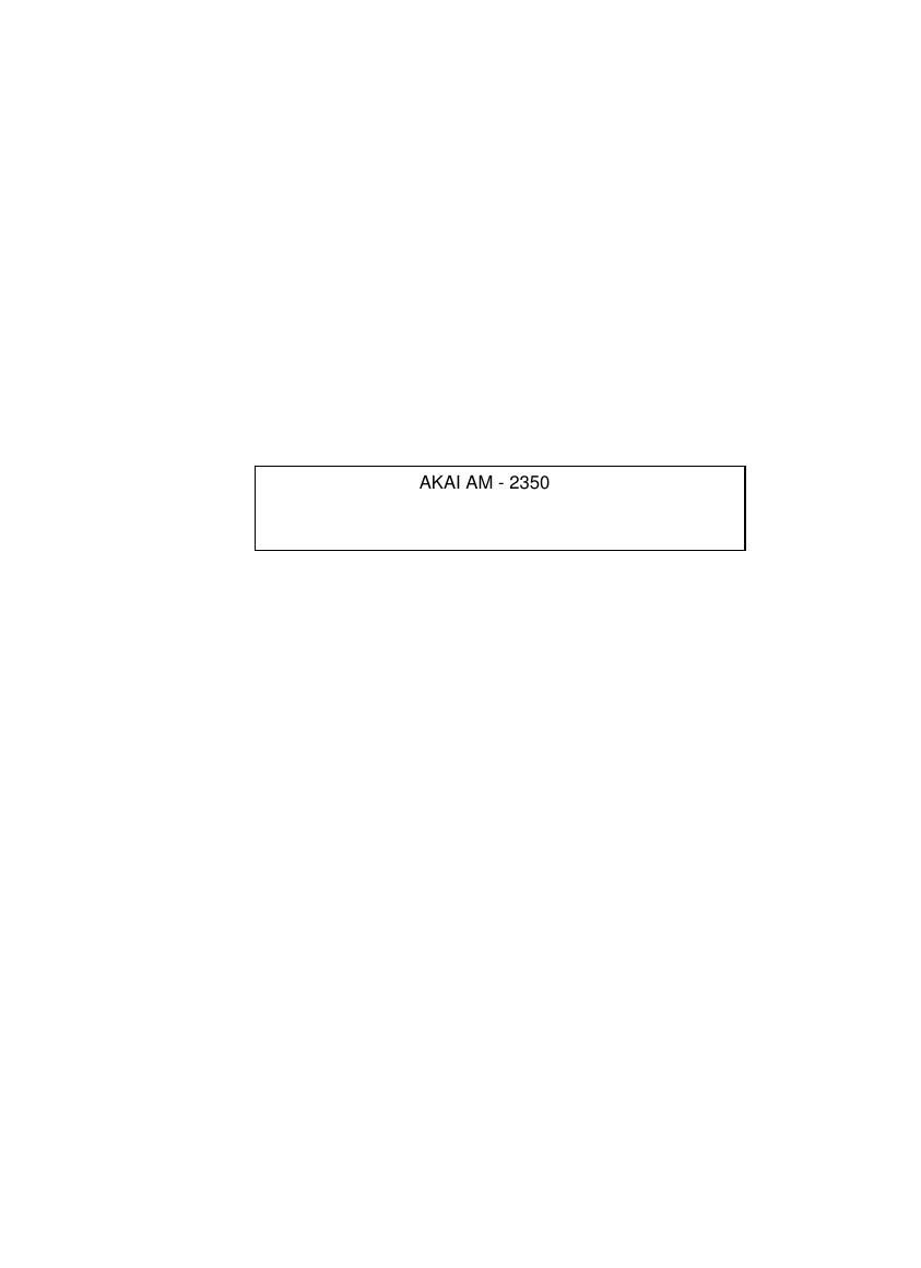 Akai AM 2350 Schematic