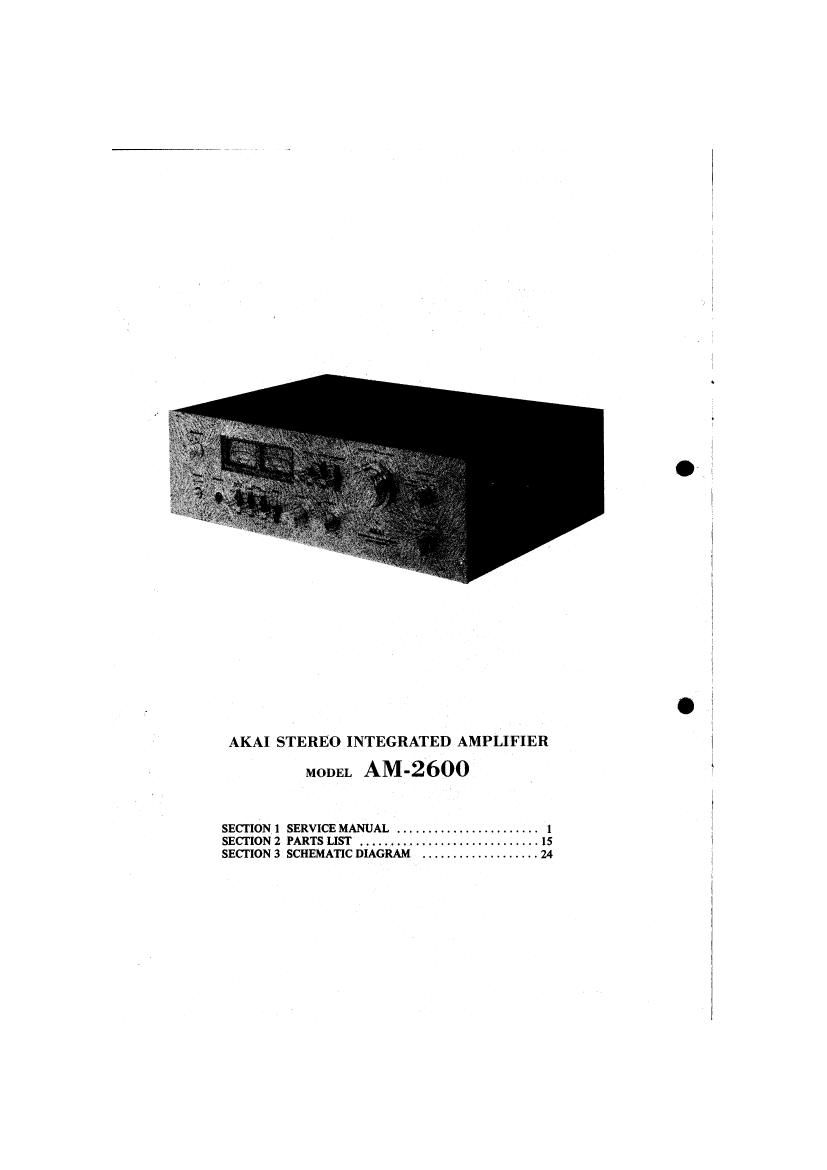 Akai AM 2600 Service Manual