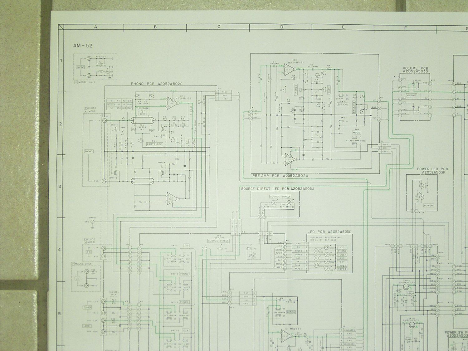 Akai AM 52 Schematic