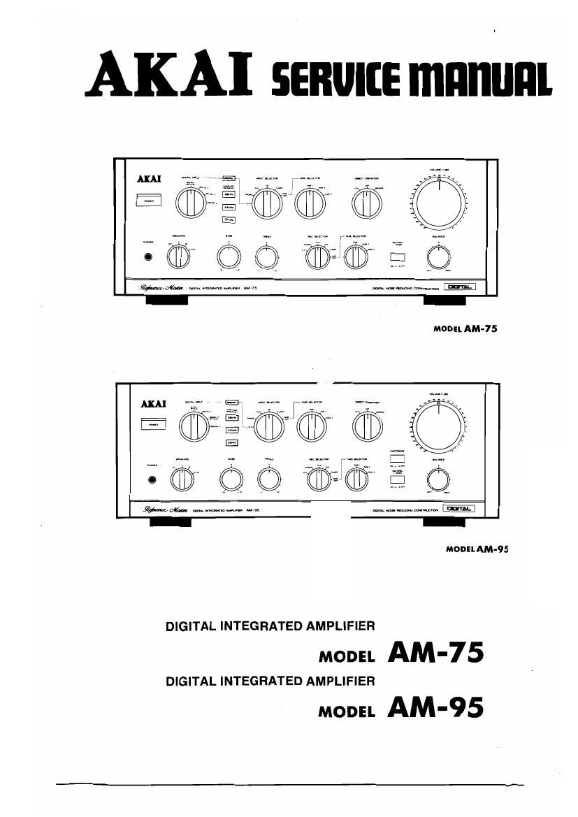 Akai AM 75 Service Manual