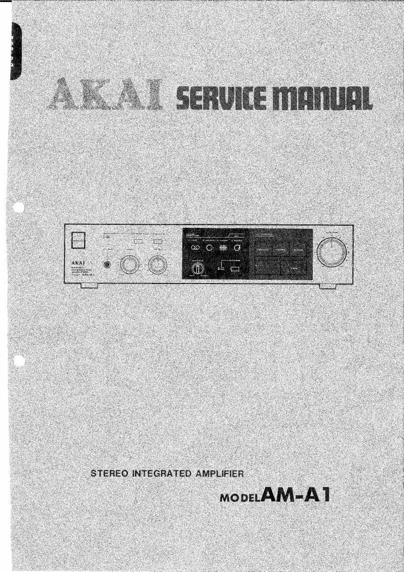 AKAI AM-A1 AMPLIFICATORE STEREO Manuale di servizio 