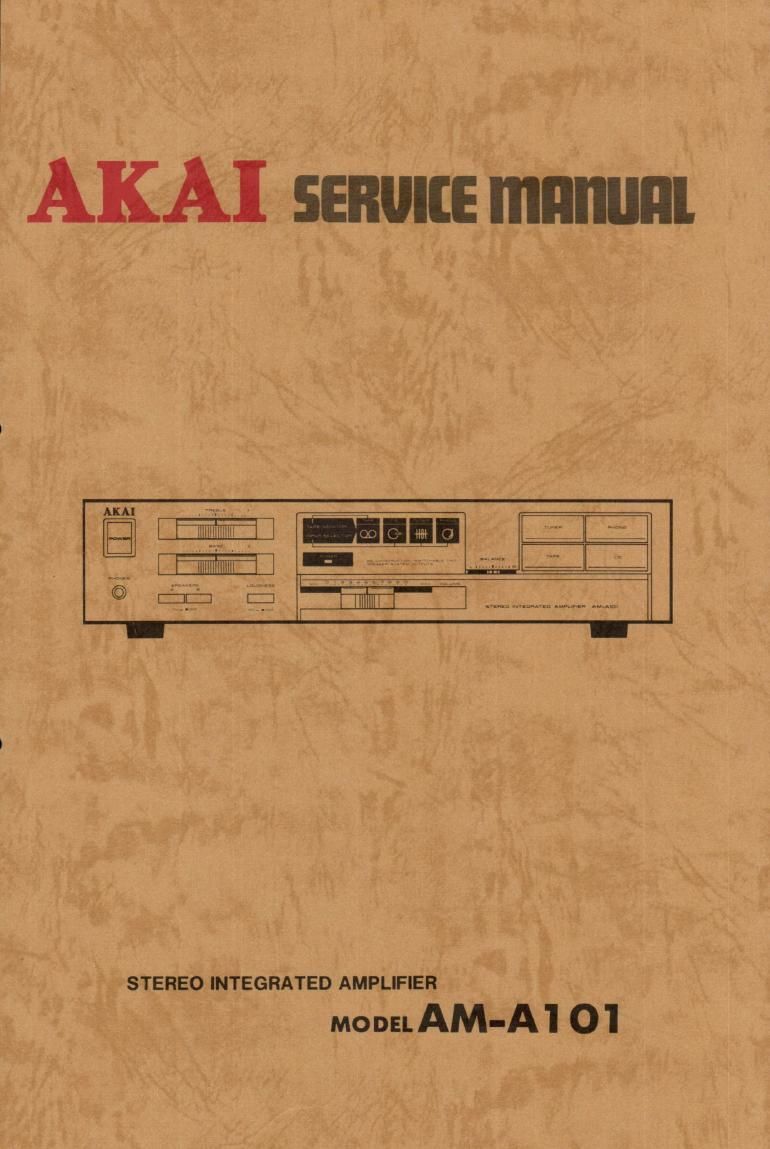 Akai AM A101 Service Manual