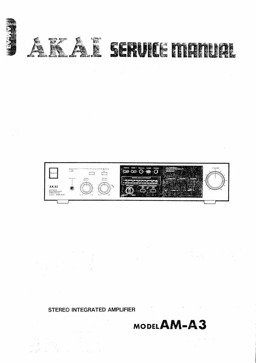 Akai AM A3 Service Manual