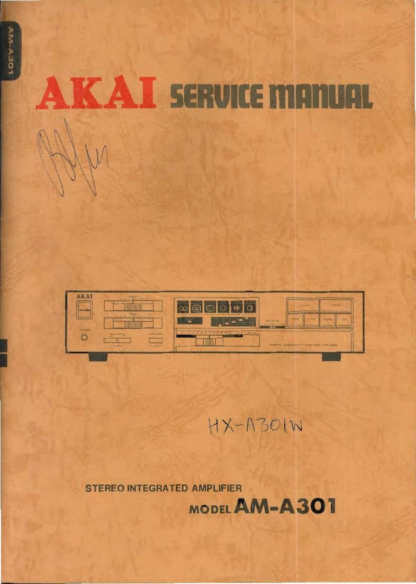 ORIGINALI Service Manual Schema Elettrico AKAI am-a301 