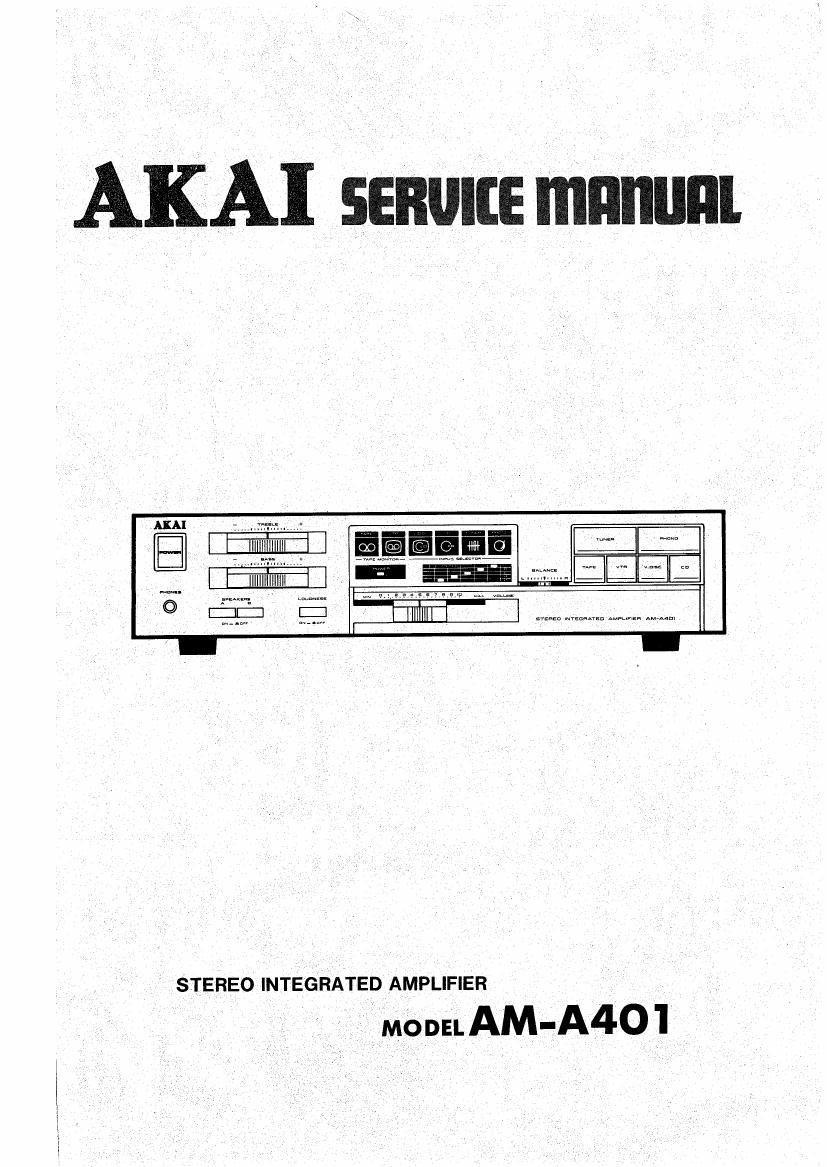 Akai AM A401 Service Manual