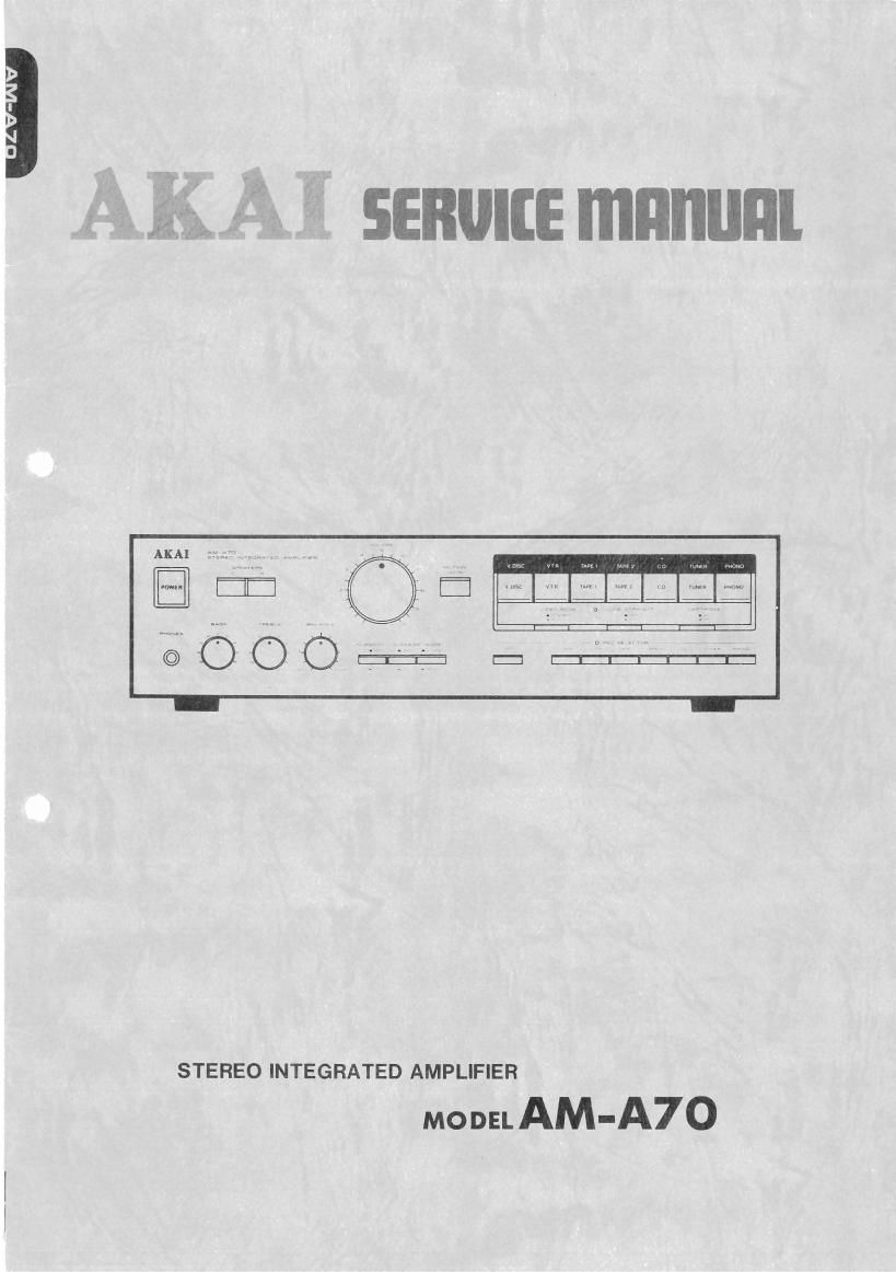 Akai AM A70 Service Manual
