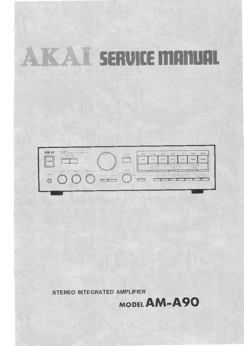 Akai AM A90 Service Manual